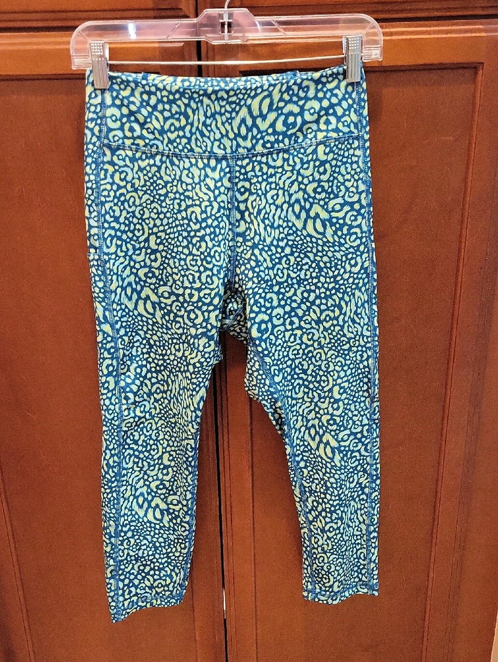 tek gear Blue and Light Green Animal Print Leggings